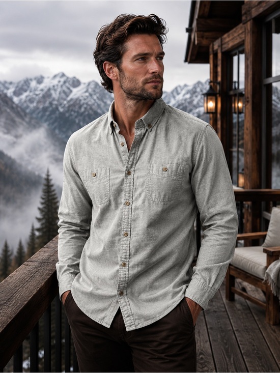 Other - Alexander Julian Colours Organic Cotton Gray Button Down Shirt Men’s Large